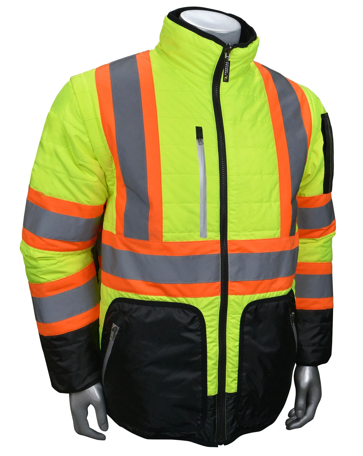 Radians SJ510X-3 Quilted Reversible Jacket with Zip-Off Sleeves X-Back