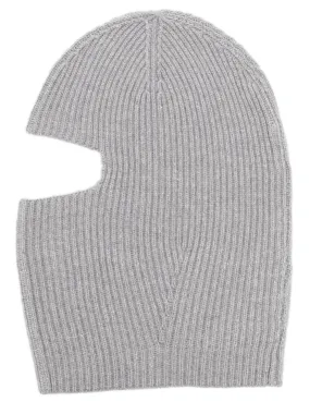 ribbed-knit balaclava