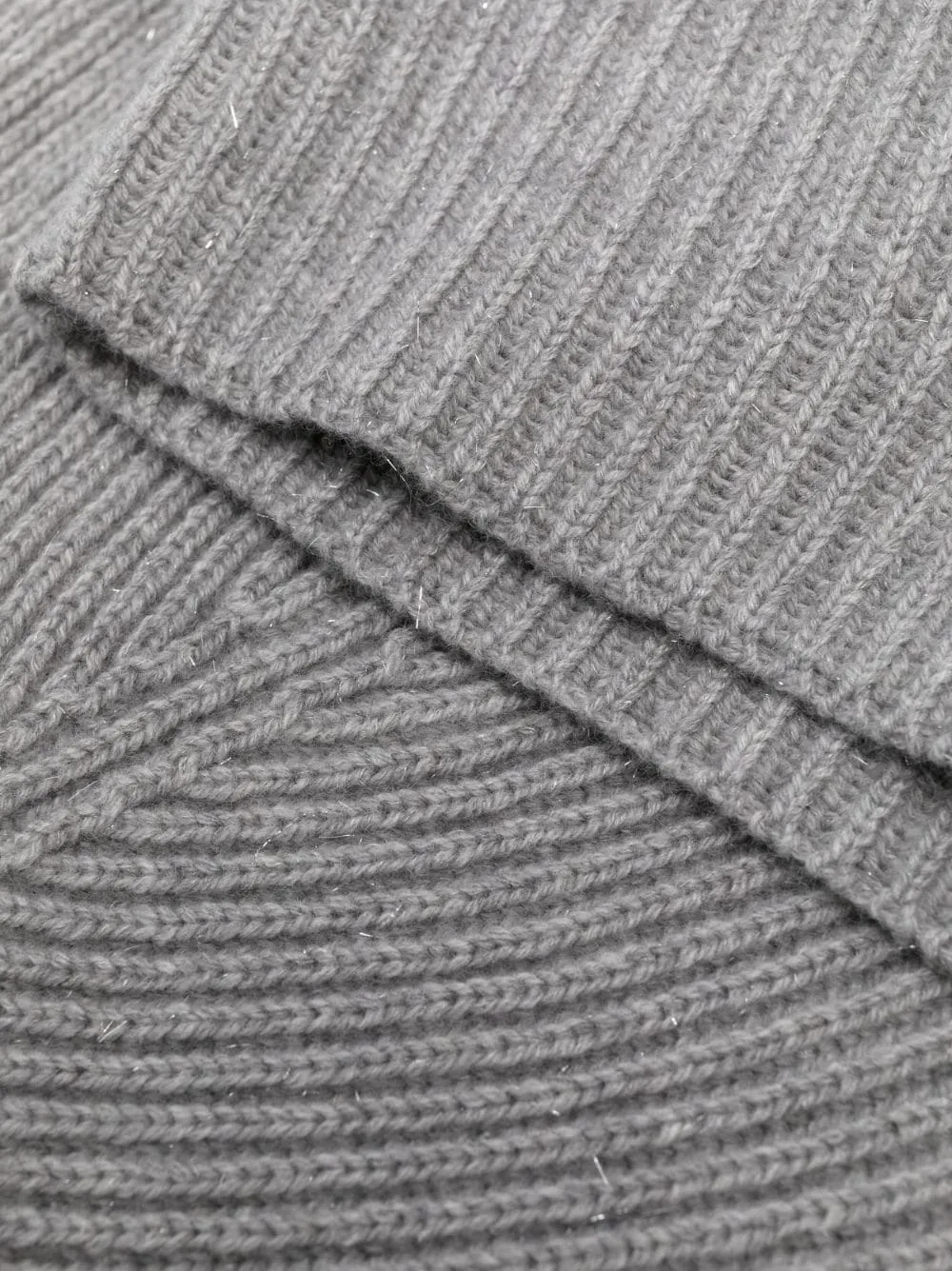 ribbed-knit balaclava