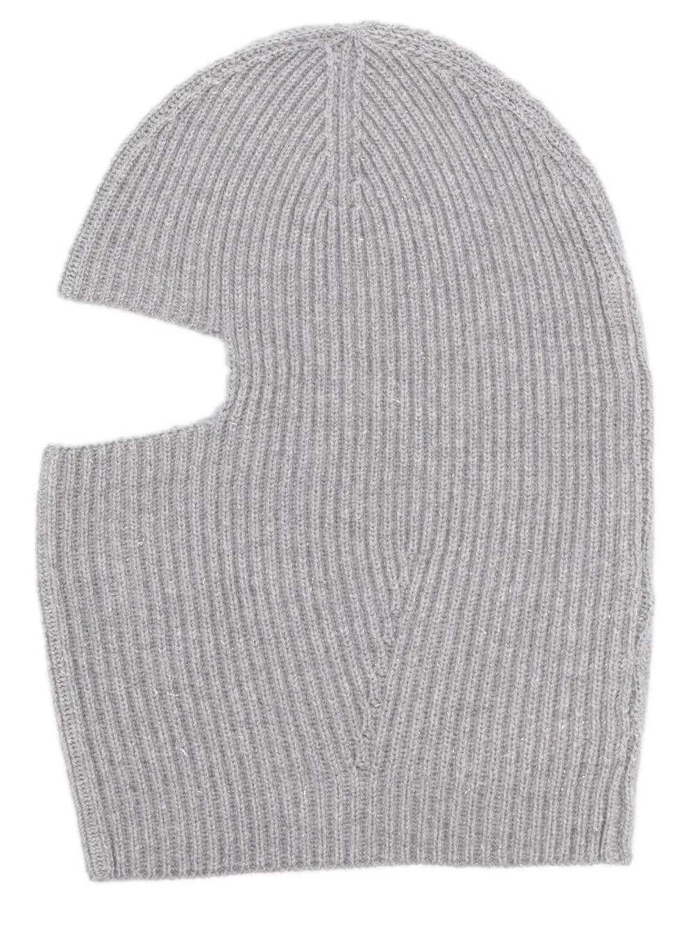 ribbed-knit balaclava