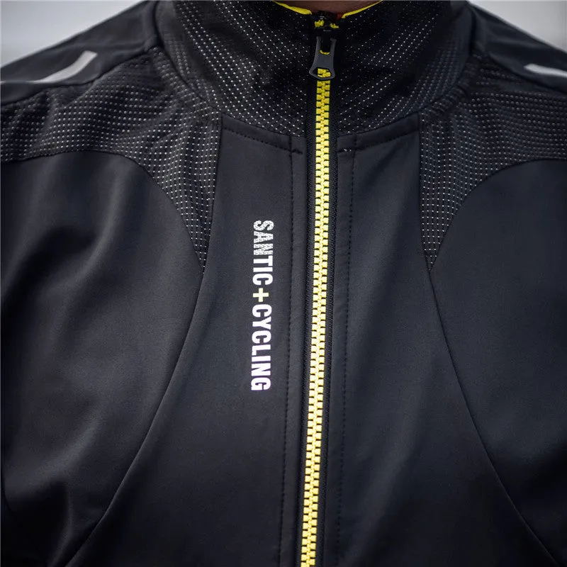 Santic Rocky Green Men Cycling Jacket Long Sleeve