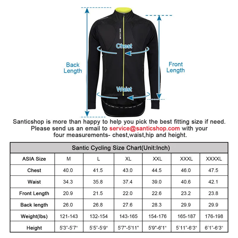Santic Rocky Green Men Cycling Jacket Long Sleeve