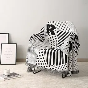 Space-time Ship Blanket for Couch with Tassels for Chair