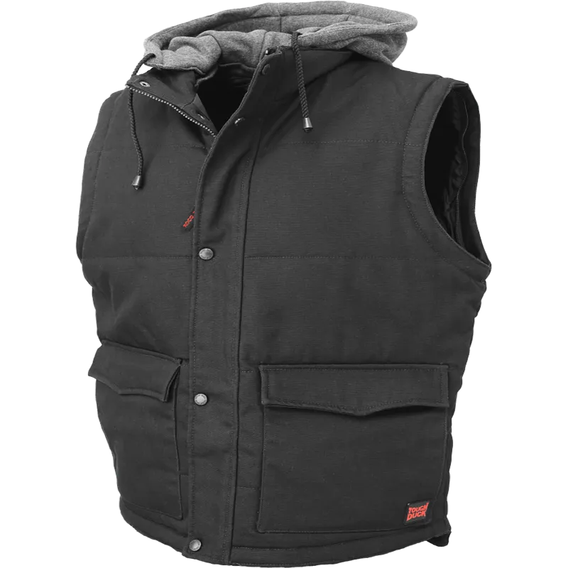 Tough Duck Zip-Off Sleeve Jacket with Detachable Hoodie - I8A2