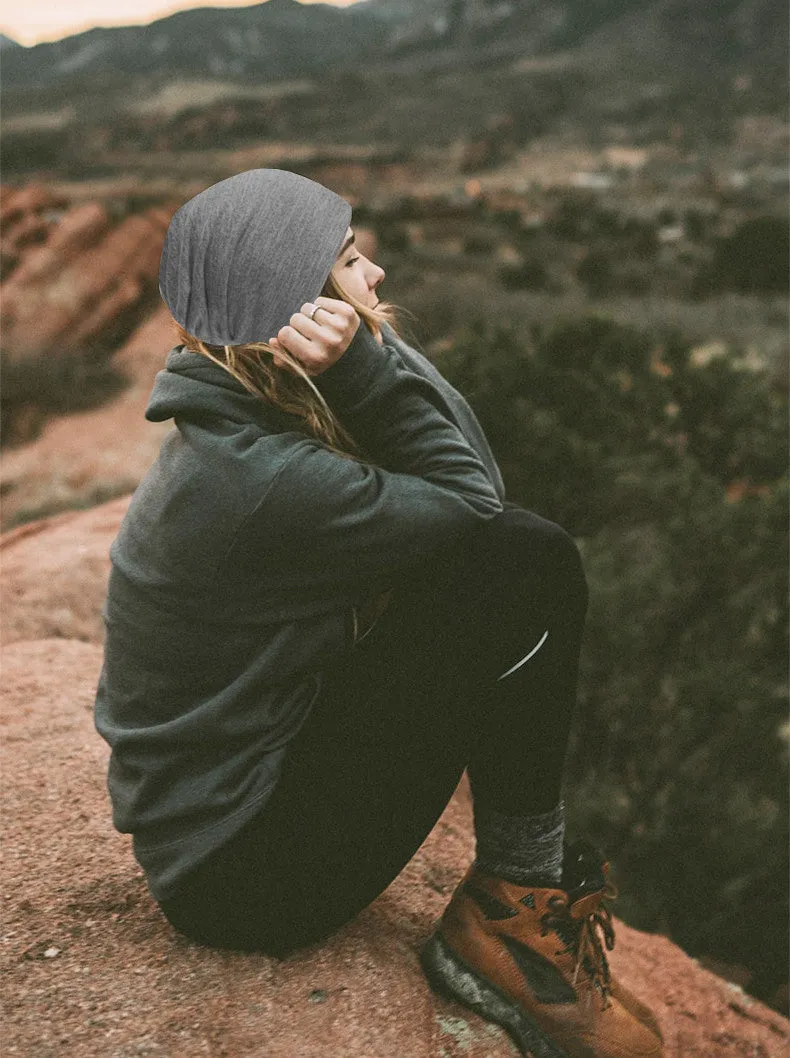Unisex Ultra Light Slouchy Beanie-Gray